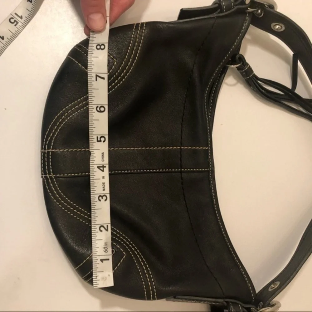 Coach black leather soho bag